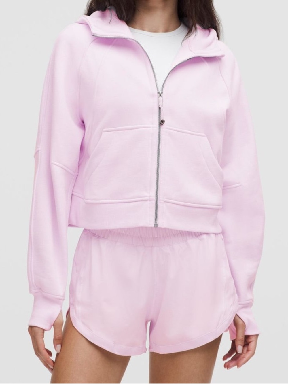 Women's Lululemon Scuba Oversized Full-Zip Hoodie in Pink, Size M/L